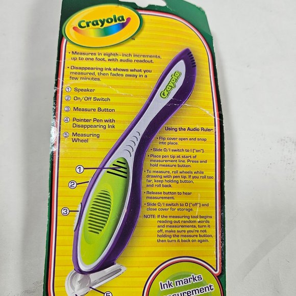 Crayola Audio Ruler Ages 6+ Measures out loud School Supplies - Picture 4 of 7